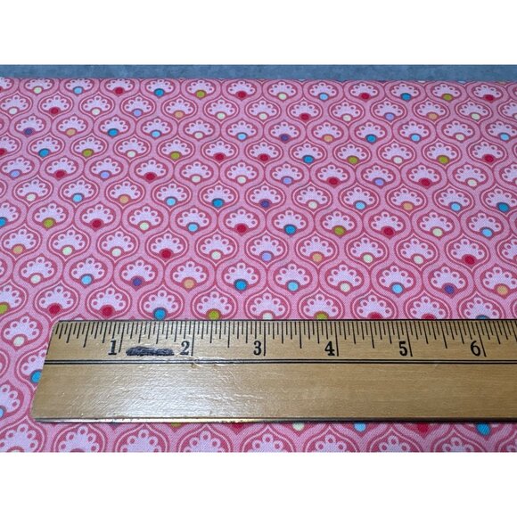 "Umbrellas" By Nancy Halvorsen Benartex Cotton Fabric Pink/White 20" x 44" Sewin - Picture 2 of 4